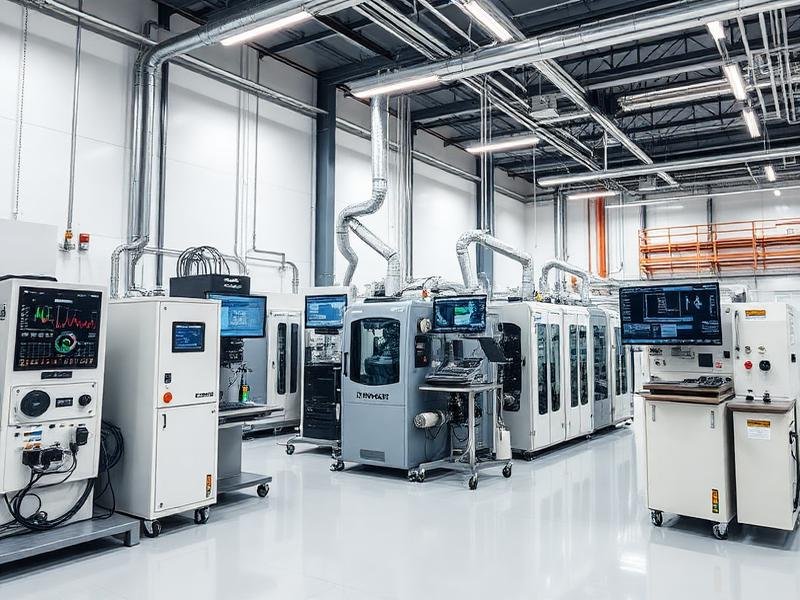 Planta de manufactura con sistemas de monitoreo automatizado